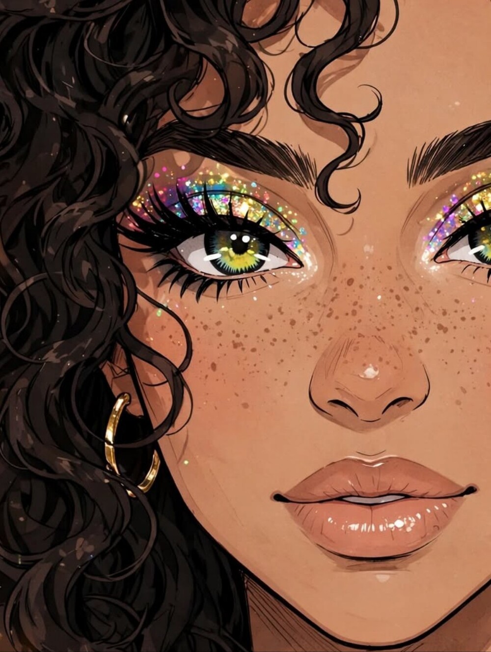 Yellow Green Vampire Color Eye Wear Lenses - Costume Enhancements